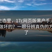 搜索生态里，17c网页版黑产手法是怎么被做坏的？一眼分辨真伪的方法来了